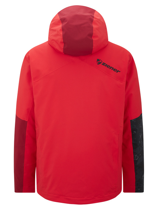 Skijacke Ziener Trivor Man Padded Red Black Foggy Print - 2024/25