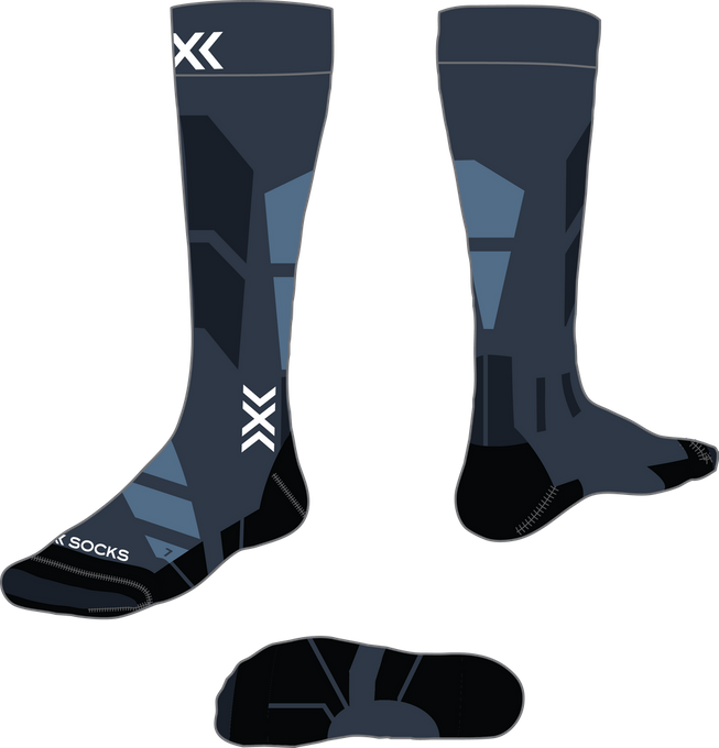 Skisocken X-Socks Ski Perform OTC Marine/Mineral Blue - 2024/25