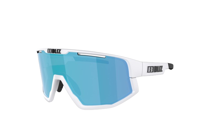 Sonnenbrille BLIZ Fusion Matt White/Brown Blue