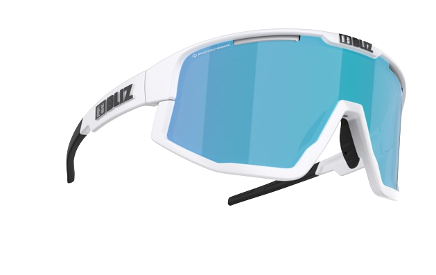 Sonnenbrille BLIZ Fusion Matt White/Brown Blue