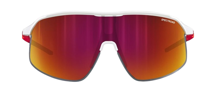 Sonnenbrille Julbo Density Spectron 3 Matt White / Fluo Orange / Blue