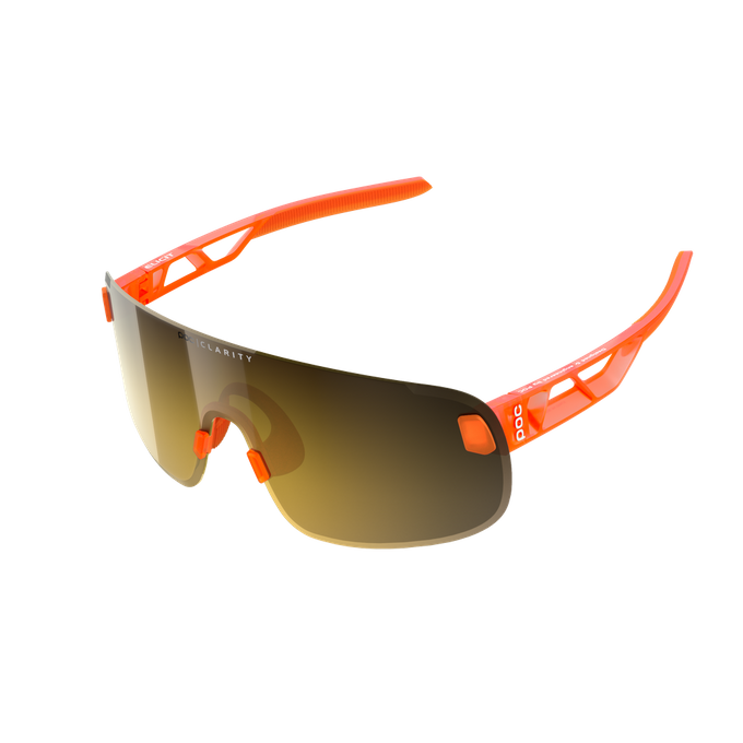 Sonnenbrille POC Elicit Fluo. Orange Translucent/Clarity Road/Partly Sunny Gold