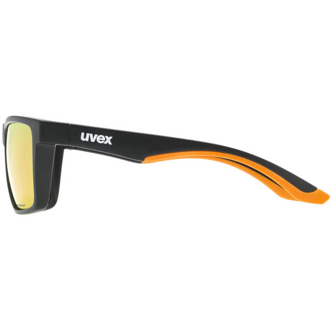 Sonnenbrille Uvex Lgl 50 CV Black Mat/Mirror Champagner - 2023