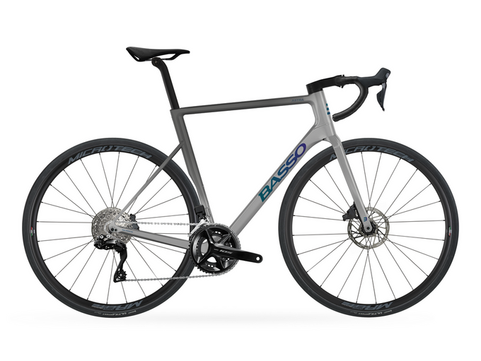 Straßenrennrad BASSO Astra 105 Di2 Gray Asphalt/Microtech Mr Lite - 2023