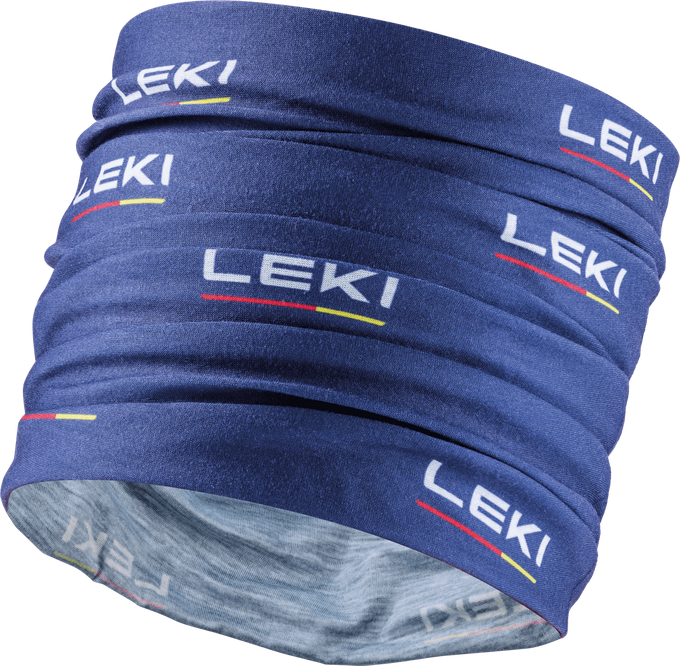 Sturmhaube LEKI Multiscarf Blue/White - 2023