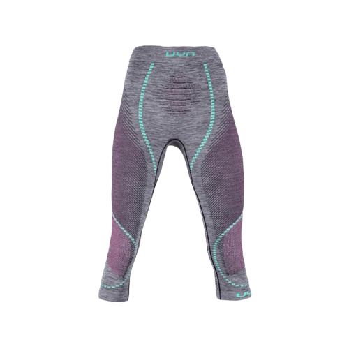 Thermounterwäsche UYN Woman Ambityon UW Pant Medium Black Melange/Pink/Aqua - 2024/25