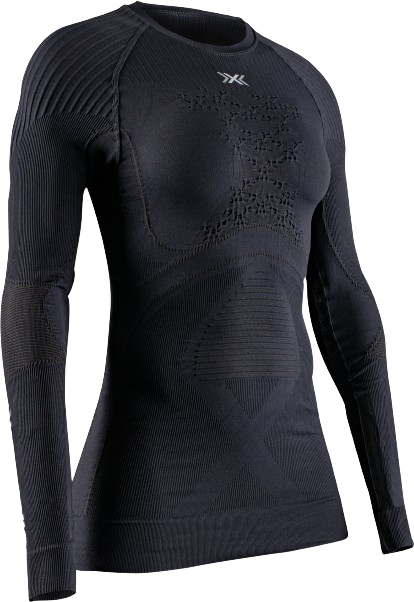 Thermounterwäsche X-bionic Energy Accumulator 4.0 Shirt LG SL Wmn Opal Black/Arctic White - 2024/25