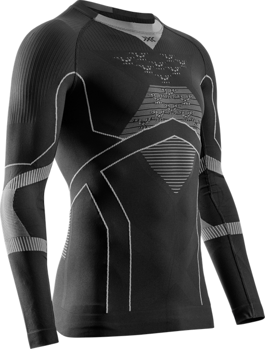 Thermounterwäsche X-bionic Energy Accumulator Light Shirt LS Black/Light Grey - 2024/25