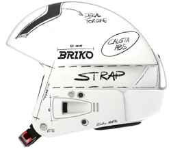 Helm Briko Vulcano FIS 6.8 Graphik Matt/White Black - 2023/24