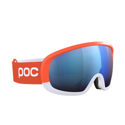 Skibrille POC Fovea Race Zink Orange/Hydrogen White/Partly Sunny Blue - 2023/24