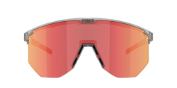 Sonnenbrille BLIZ Hero Transparent Dark Grey Frame/Brown with Red Multi Lenses