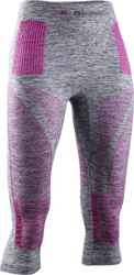 Thermounterwäsche X-bionic Energy Accumulator 4.0 Pants 3/4 Women Grey Melange/pink - 2023/24