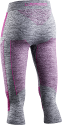 Thermounterwäsche X-bionic Energy Accumulator 4.0 Pants 3/4 Women Grey Melange/pink - 2023/24