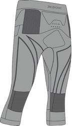 Thermounterwäsche X-bionic Energy Accumulator 4.0 Pants 3/4 Men Seal Grey/Light Grey - 2024/25