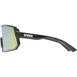 Sonnenbrille Uvex Sportstyle 235 P - Black Mat/Mirror Yellow - 2023