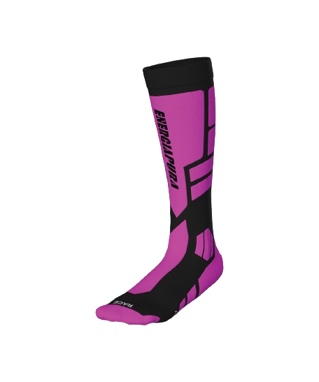 Skisocken Energiapura PRO Socks Fluo Fuxia/Black - 2025/26