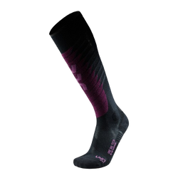 Skisocken UYN Women Ski One Biotech Black/Purple - 2024/25