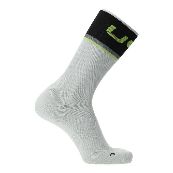 Cycling Socks UYN Man Cycling One Light White/Black- 2023