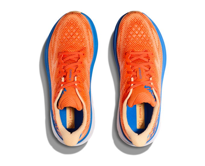 Men shoes Hoka Clifton 9 Vibrant Orange/Impala