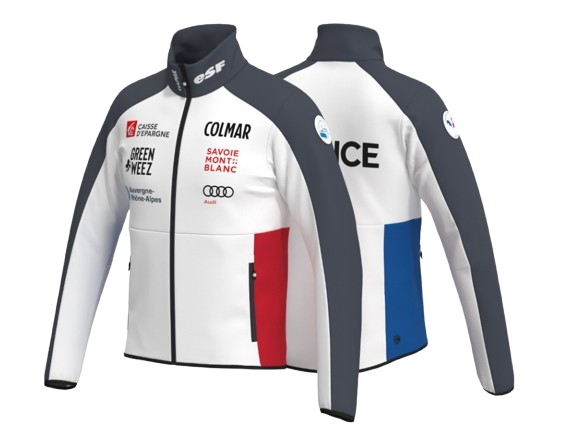 Men's softshel Colmar Replica Softshell Jacket White/Black/Blue/Red - 2024/25