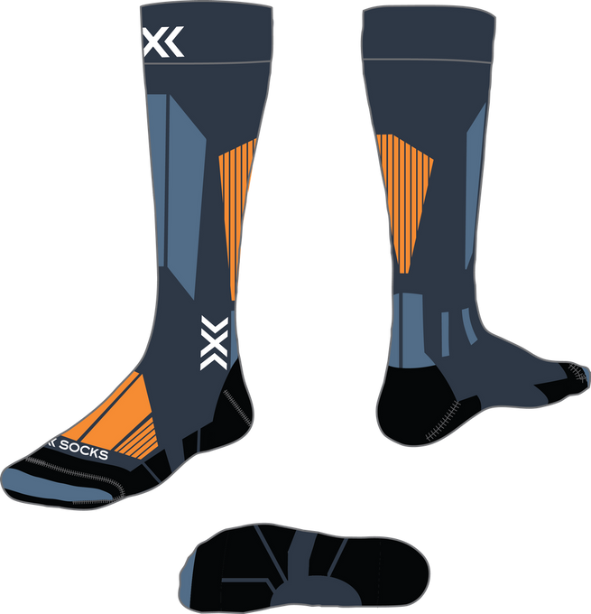 Skarpety narciarskie X-Socks Ski Touring Perform OTC Marine/Orange - 2024/25