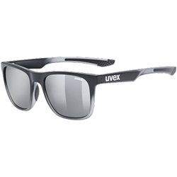 Sonnenbrille Uvex Lgl 42 Black Transparent/Mirror Silver - 2023