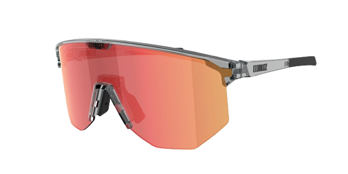 Okulary BLIZ Hero Transparent Dark Grey Frame/Brown with Red Multi Lenses