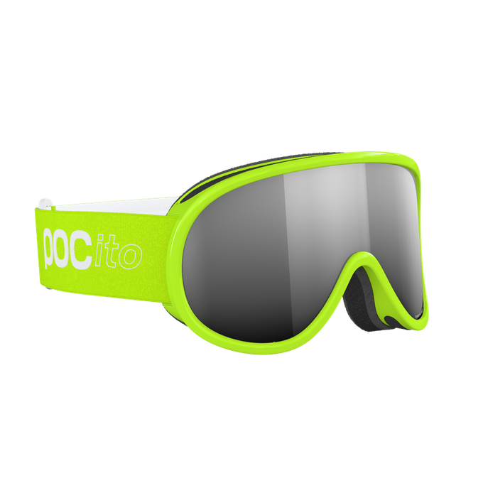 Goggles POC Pocito Retina Fluorescent Yellow/Green/Partly Sunny Silver - 2024/25