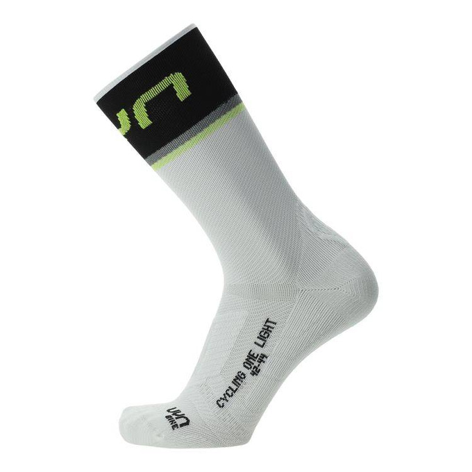 Cycling Socks UYN Man Cycling One Light White/Black- 2023