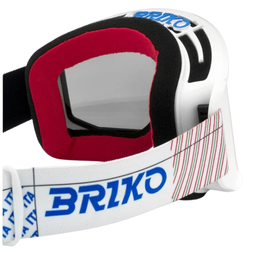 Googles Briko Vulcano Mask Italia White/Science Blue - 2025/26