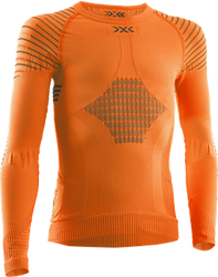 Koszulka termoaktywna X-bionic Invent 4.0 Shirt LG SL JR Sunset Orange/Anthracite - 2024/25