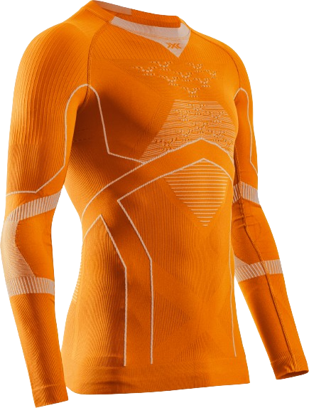 Thermal underwear X-bionic Energy Accumulator Light Shirt LS Blazing Orange/Arctic White - 2024/25