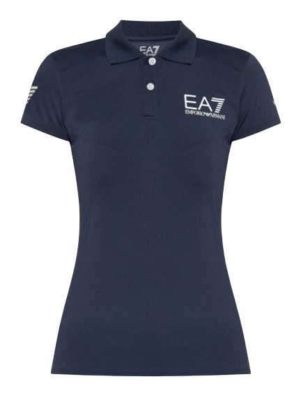 Koszulka Emporio Armani Woman Jersey Polo Navy Blue