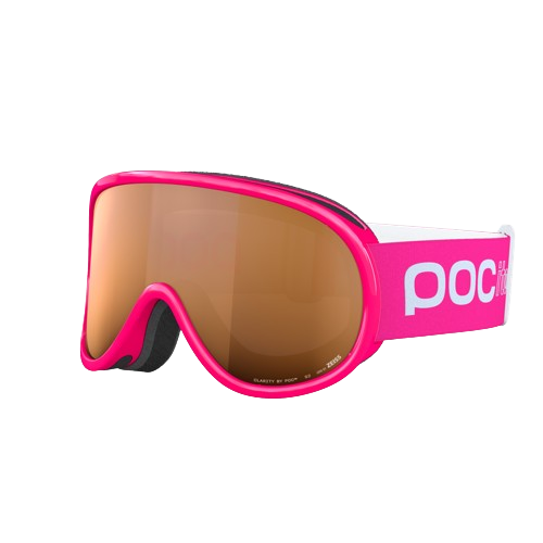 Goggles POC Pocito Retina Fluorescent Pink/Partly Sunny Light Orange - 2024/25