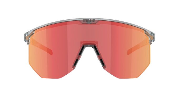 Sunglasses BLIZ Hero Transparent Dark Grey Frame/Brown with Red Multi Lenses