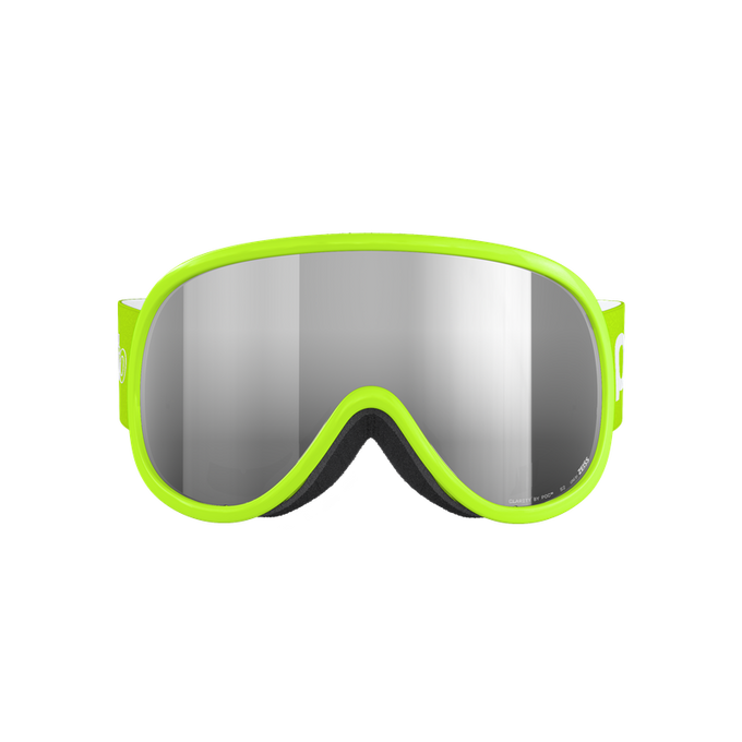 Goggles POC Pocito Retina Fluorescent Yellow/Green/Partly Sunny Silver - 2024/25