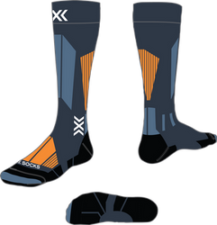 Skarpety narciarskie X-Socks Ski Touring Perform OTC Marine/Orange - 2024/25