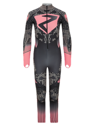 Guma narciarska Ziener RCE Racesuit Padded Junior Black Foggy Print Pink Vanilla - 2023/24