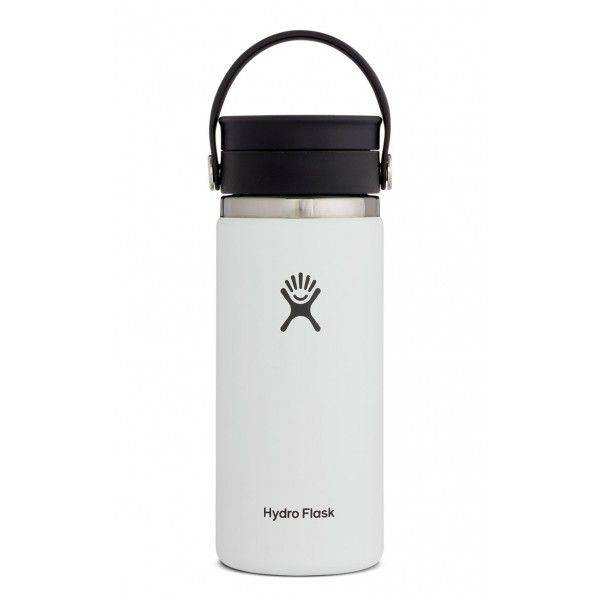 HYDRO FLASK 16 Oz Wide Mouth Flex Sip Lid White