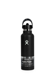 HYDRO FLASK 21 OZ Standard Flex Straw Cap Black