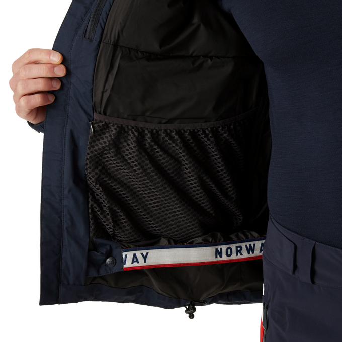 Kurtka narciarska Helly Hansen Kvitfjell Race Puffy Jacket Navy NSF Replica - 2024/25