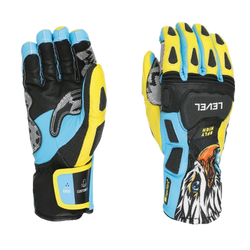 Gloves Level SQ CF Yellow/Blue - 2024/25