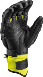 Handschuhe LEKI Worldcup Race Flex S Speed System Black/Lime - 2022/23