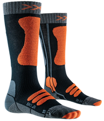 Skarpety narciarskie X-Socks Ski Junior 4.0 Anthracite Melnage/X-Orange - 2023/24