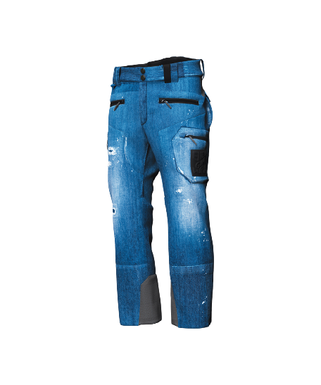 Spodnie narciarskie ENERGIAPURA Grong Jeans Stonewashed Blue - 2023/24