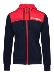 Bluza polarowa Stoeckli Hoody Jacket Fullzip WRT Black Red - 2023/24