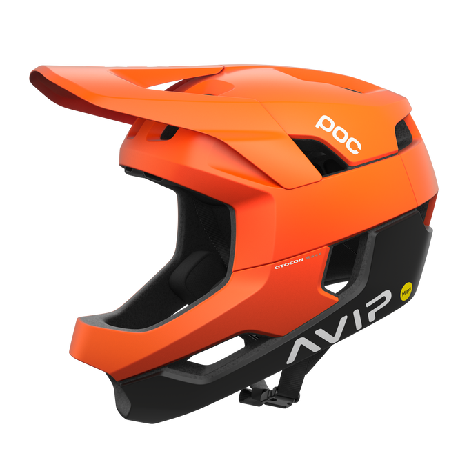 Fahrradhelm POC Otocon Race MIPS Fluorescent Orange AVIP/Uranium Black Matt 2025