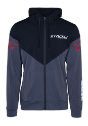 Bluza polarowa Stoeckli Hoody Fullzip WRT Black Anthracite - 2024/25