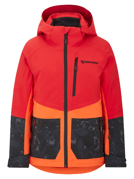 Jacket Ziener Trivor Lady Padded Red Orange Pop - 2024/25