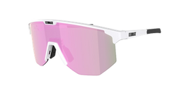 Sunglasses BLIZ Hero White Matt Frame/Brown with Pink Lenses